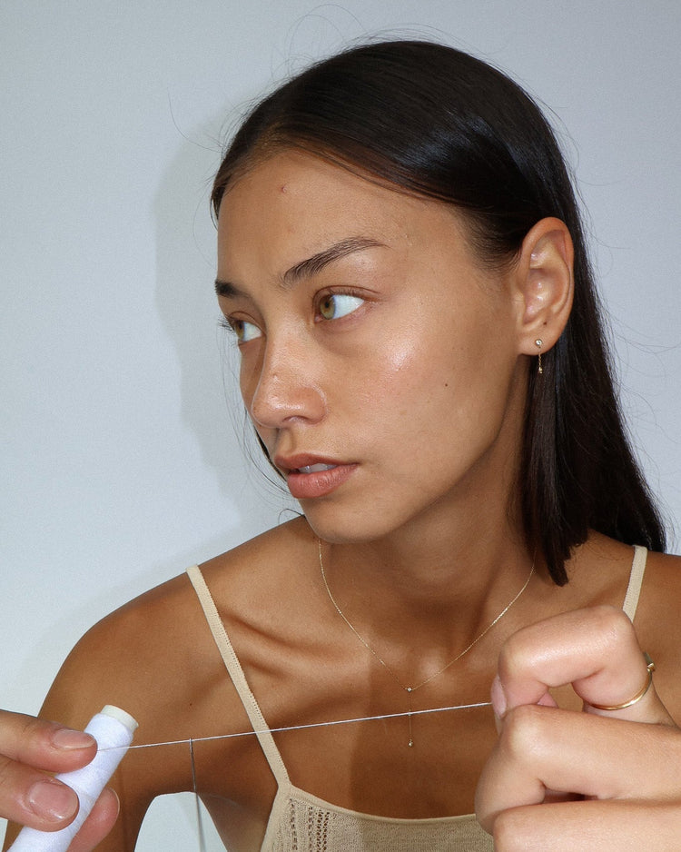 'Dawson' 9K Diamond Drop Earring - Lines & Current