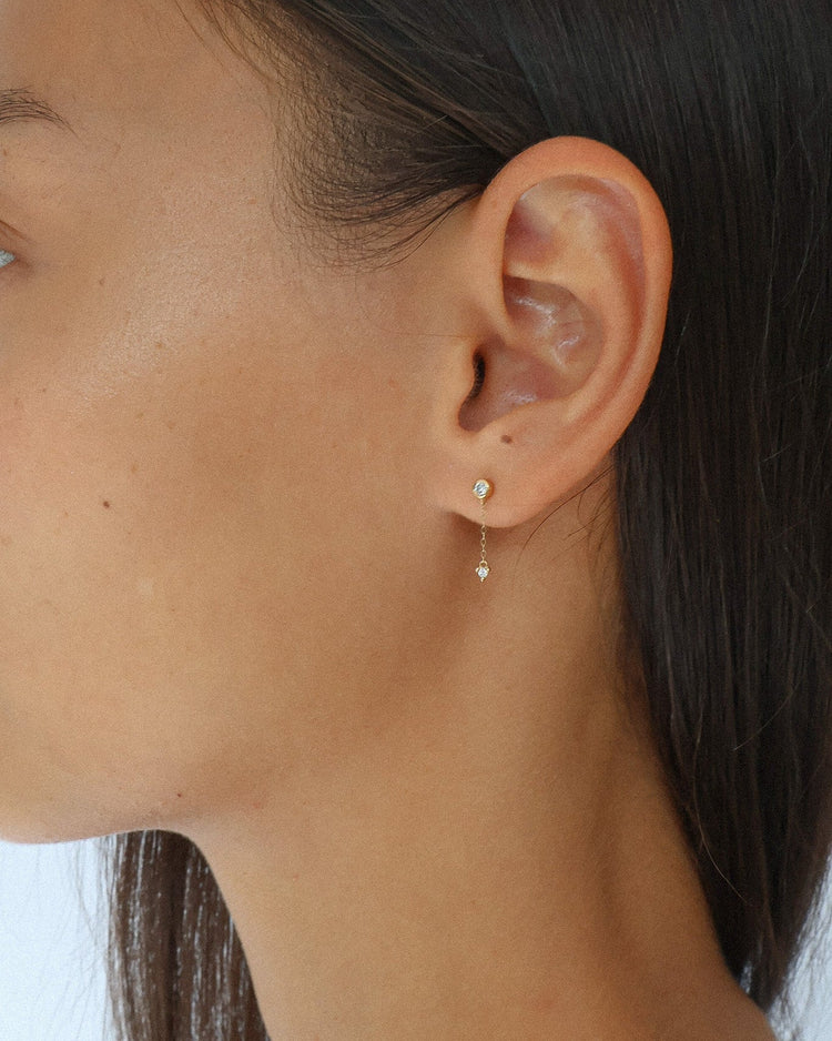 'Dawson' 9K Diamond Drop Earring