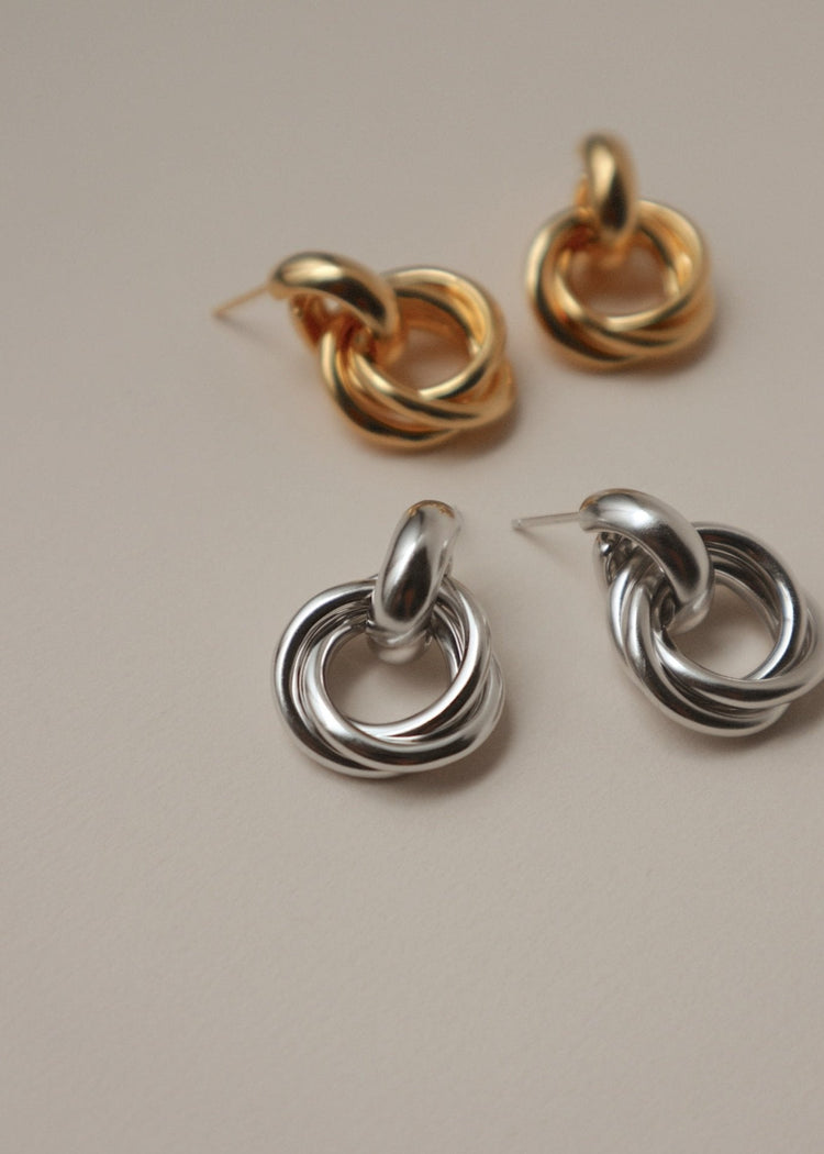 'Eliason' Interlocked Knot Earrings