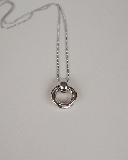 'Eliason' Interlocked Knot Necklace - Lines & Current