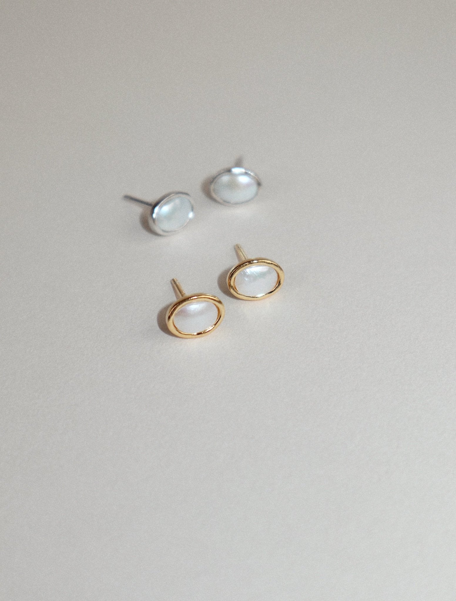 'Elise' Pearl Stud Earrings