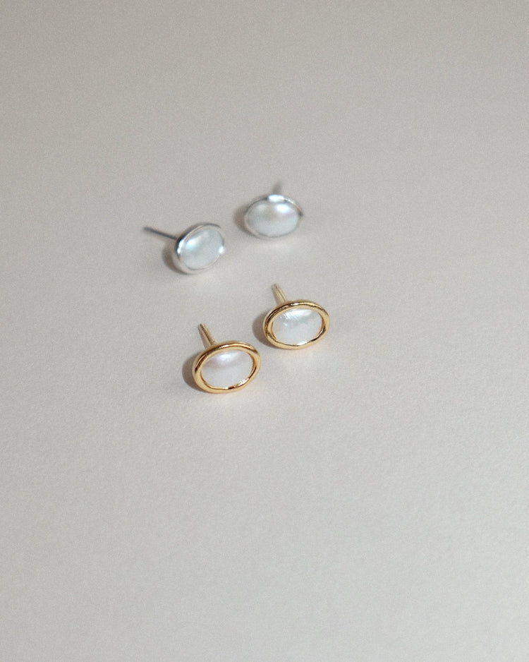 'Elise' Pearl Stud Earrings