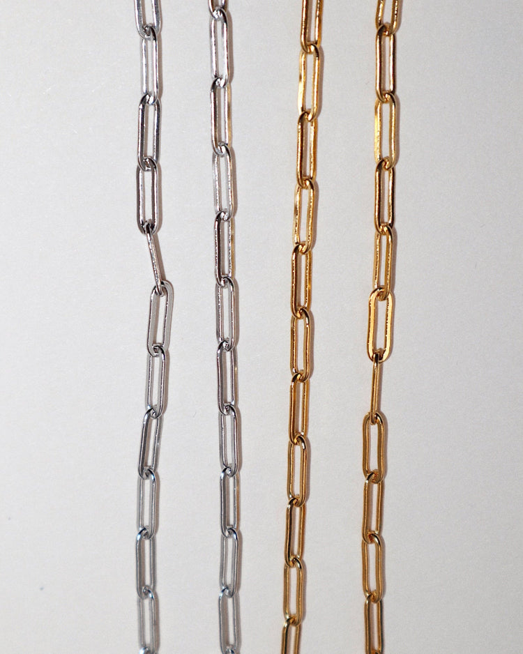 'Essie' Long Link Cable Chain - Lines & Current