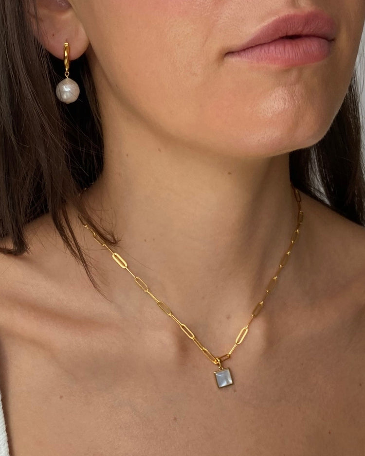 'Essie' Long Link Cable Chain - Lines & Current