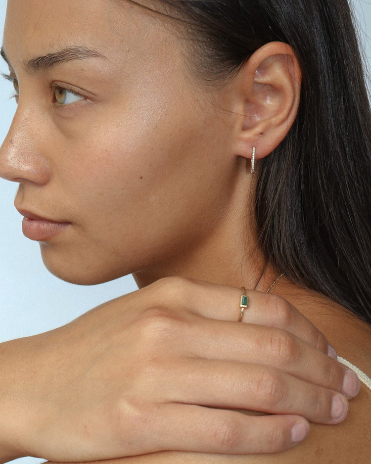 'Estée' 9K Emerald Ring