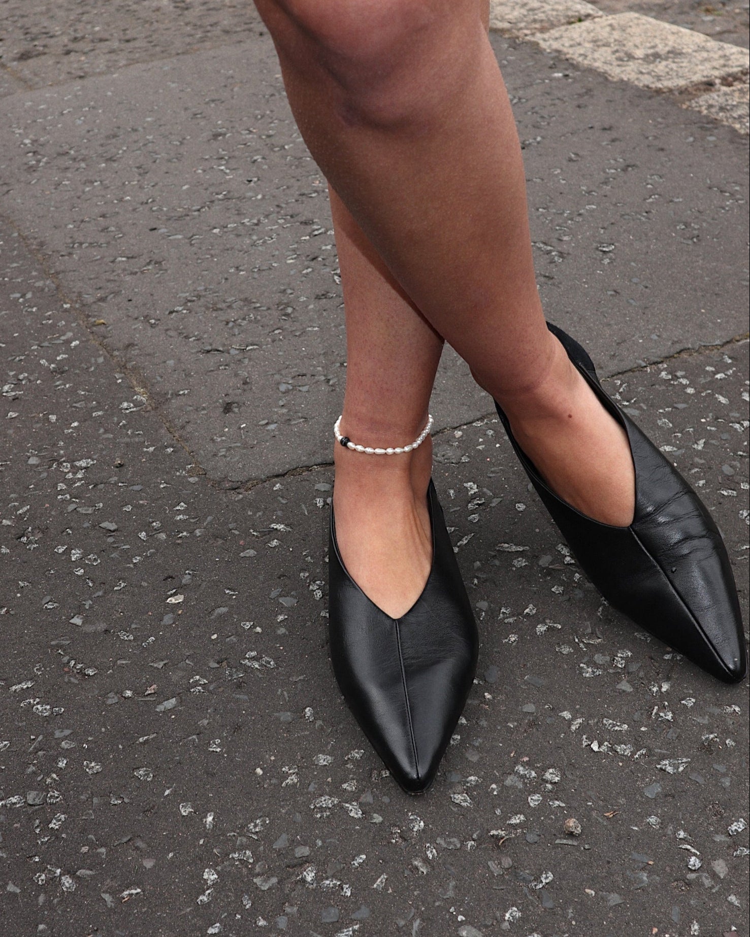 &#39;Etna&#39; Pearl Anklet - Lines &amp; Current