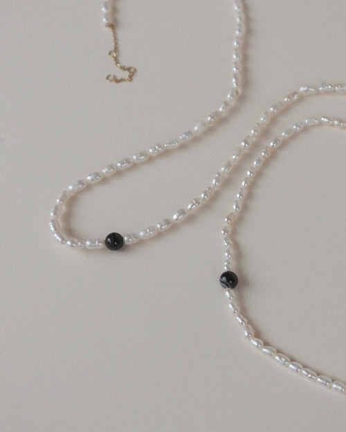 'Etna' Pearl Necklace - Lines & Current