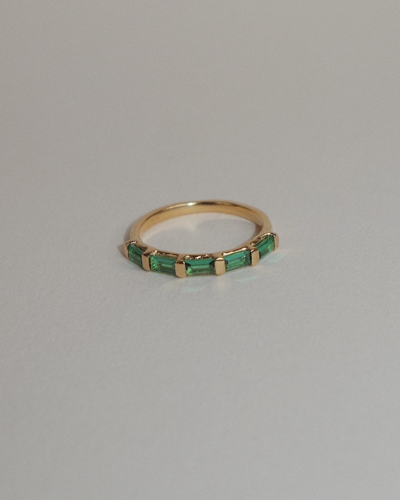 'Evie' Eternity Green Ring