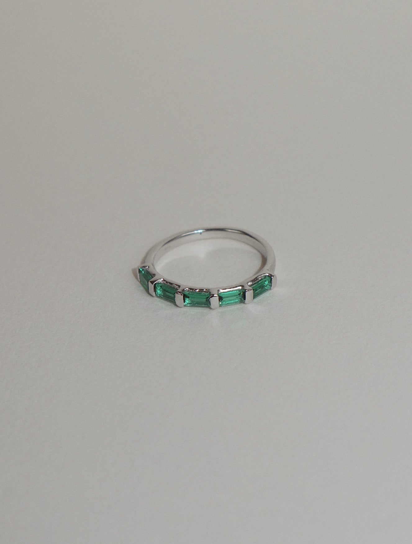 'Evie' Eternity Green Ring