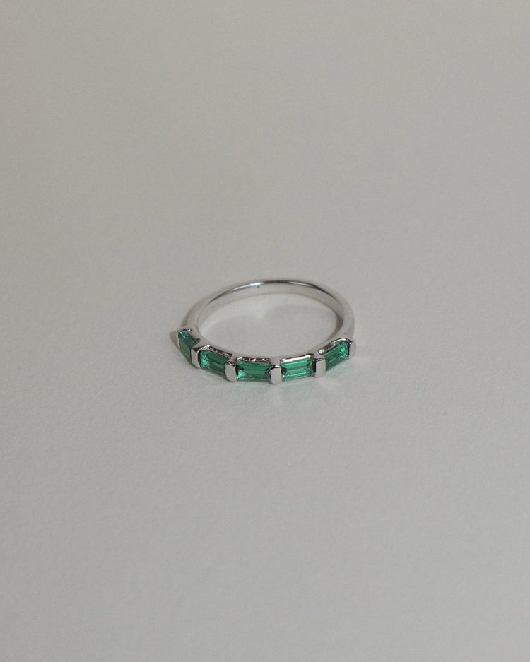 'Evie' Eternity Green Ring