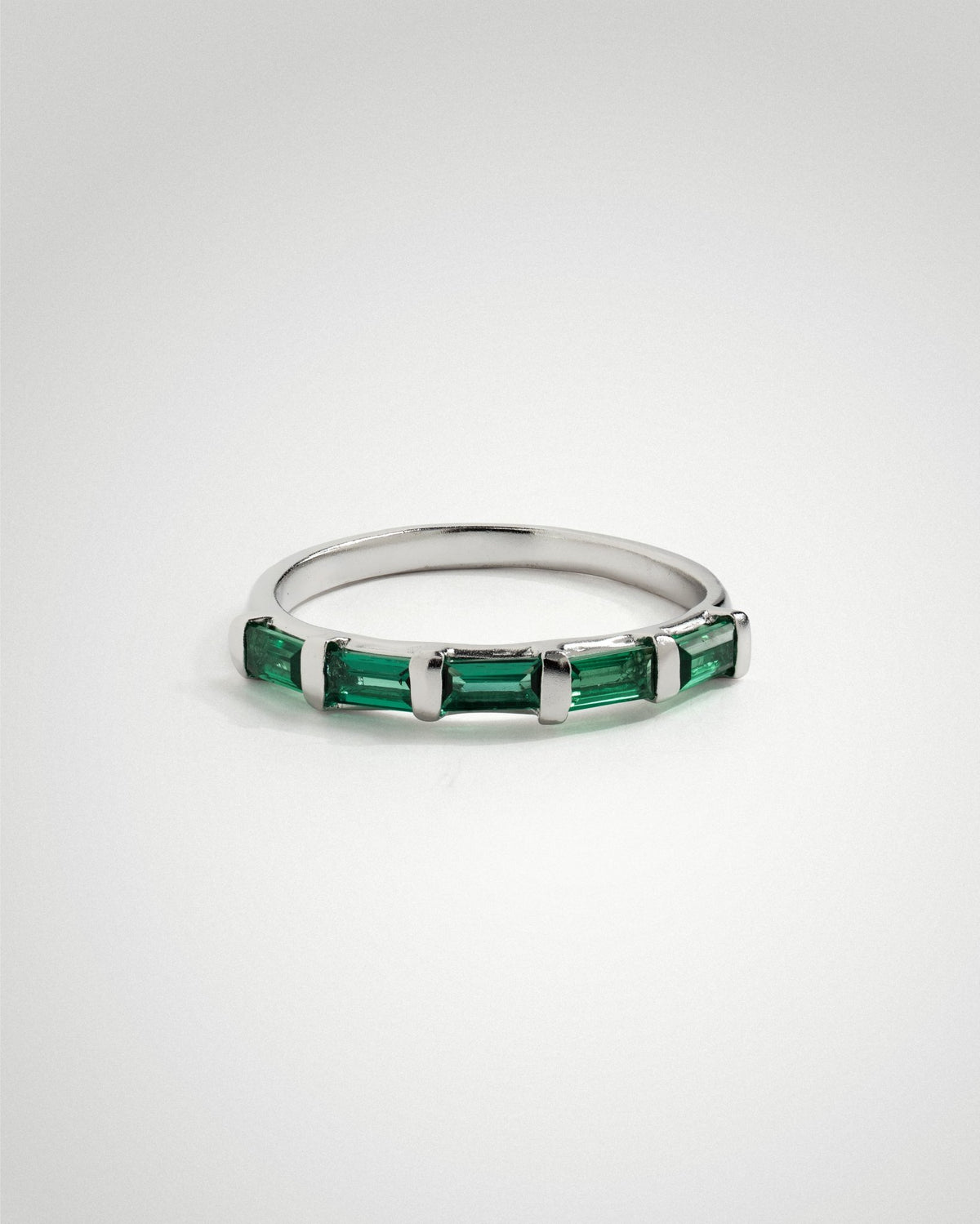 'Evie' Eternity Green Ring - LINES AND CURRENT
