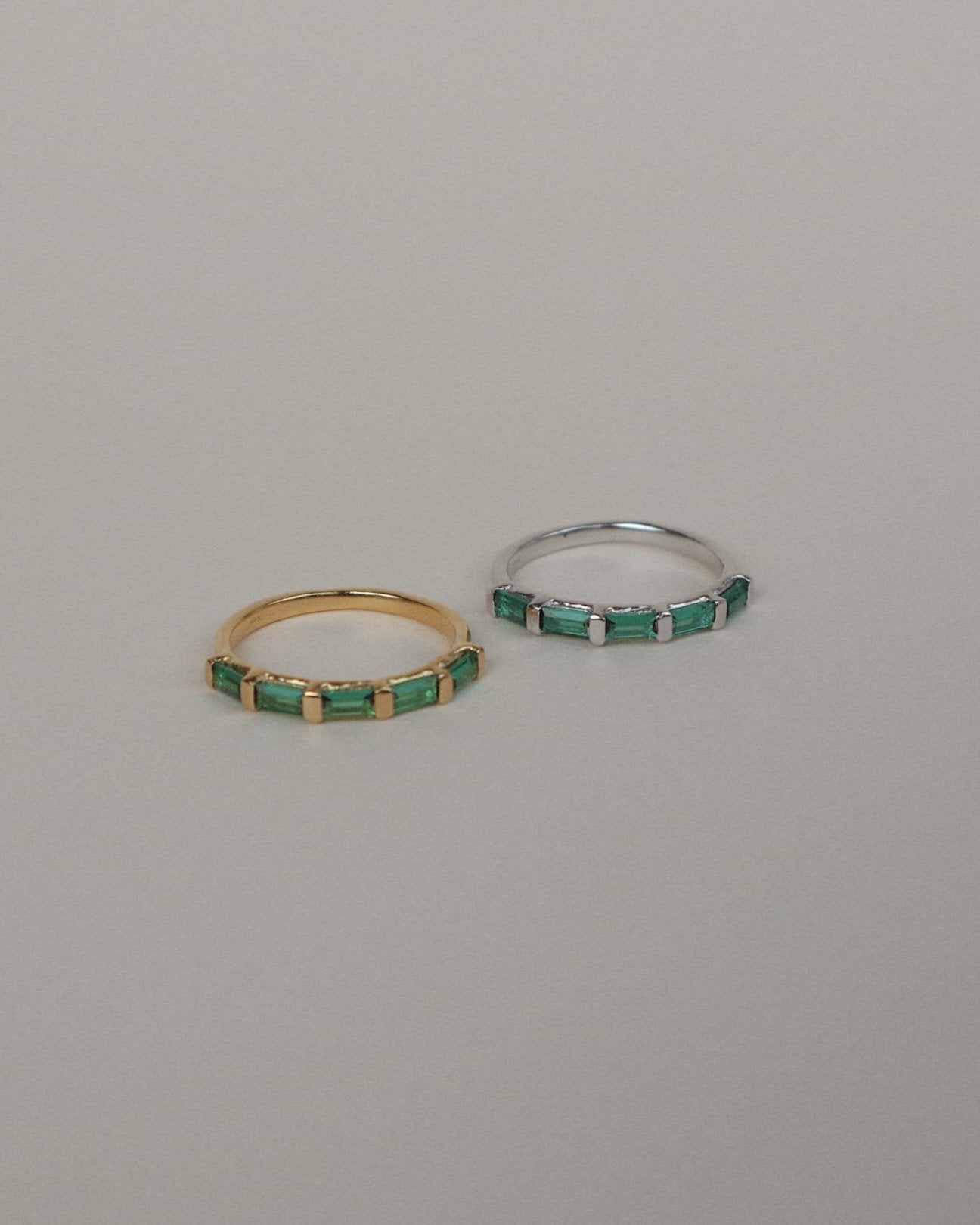 'Evie' Eternity Green Ring