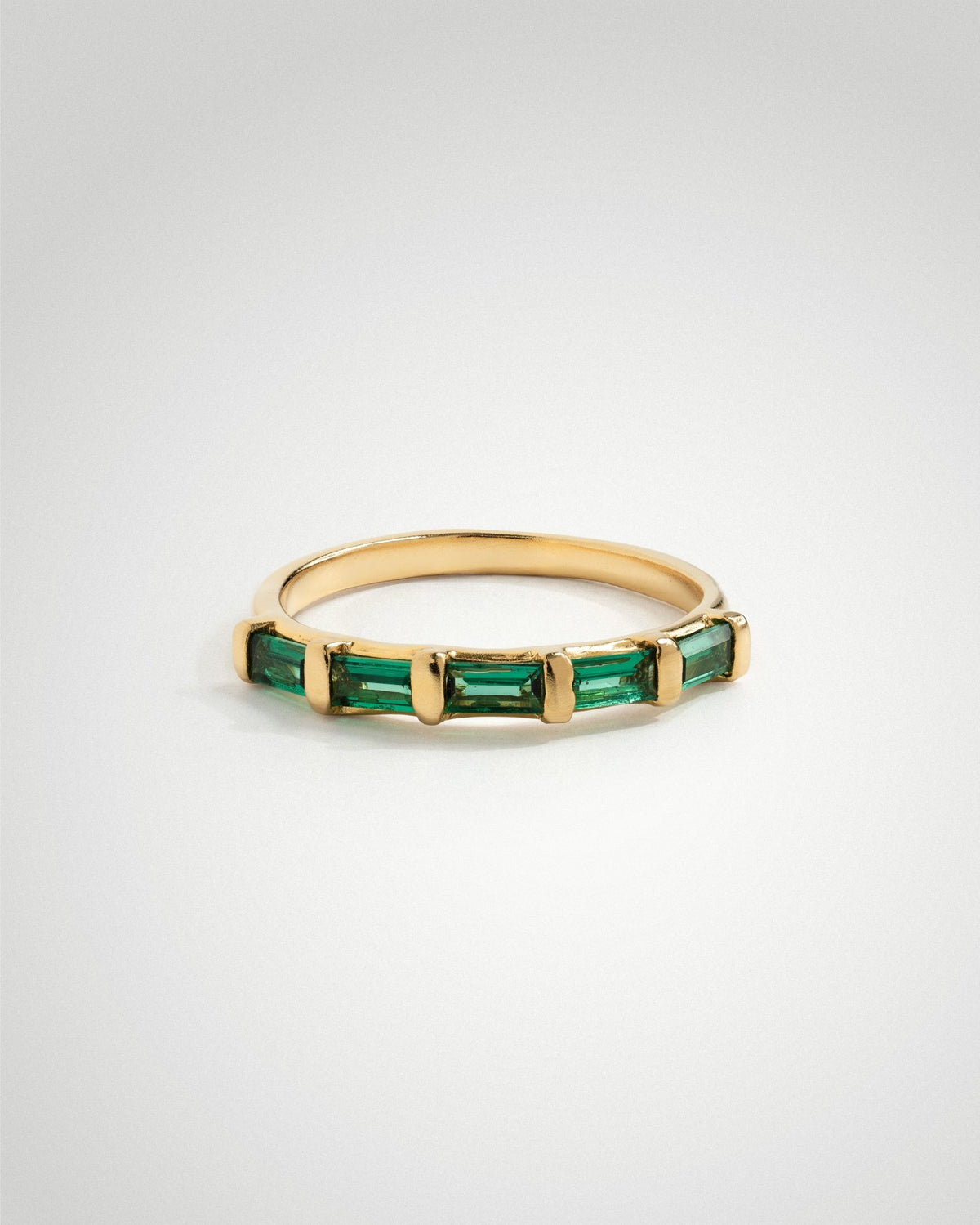 'Evie' Eternity Green Ring - LINES AND CURRENT