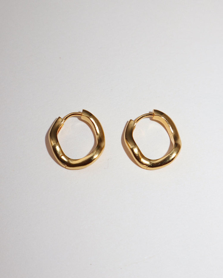 'Flo' Hoop Earrings - Lines & Current