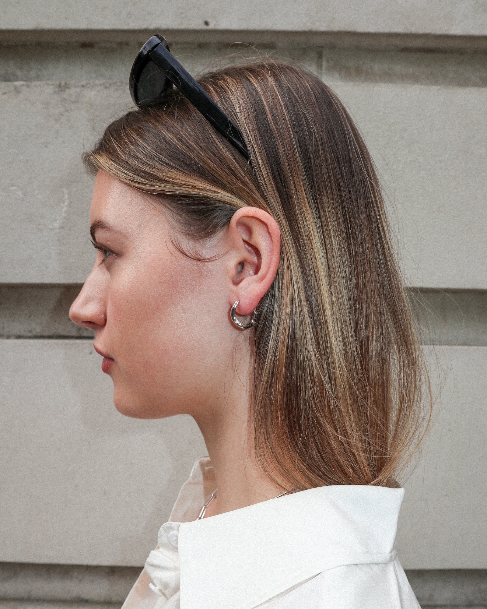 &#39;Flo&#39; Hoop Earrings - Lines &amp; Current