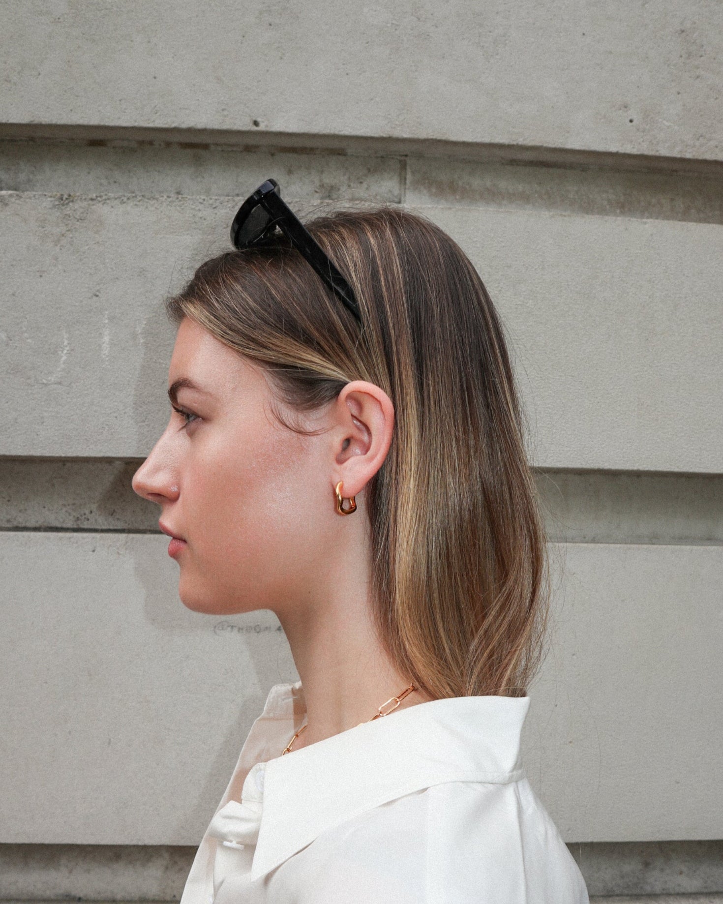 &#39;Flo&#39; Hoop Earrings - Lines &amp; Current