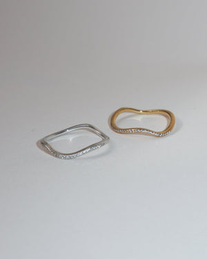 'Flo' Pavé  Stacker Ring