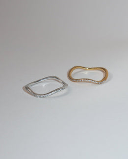 'Flo' Pavé  Stacker Ring