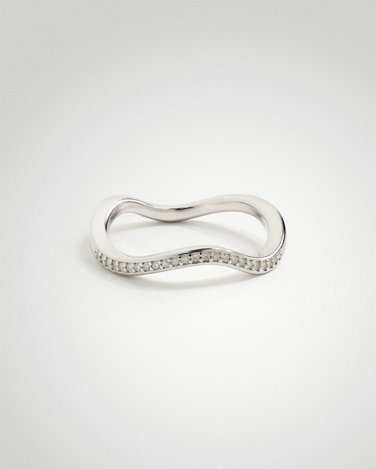 'Flo' Pavé Stacker Ring - LINES AND CURRENT