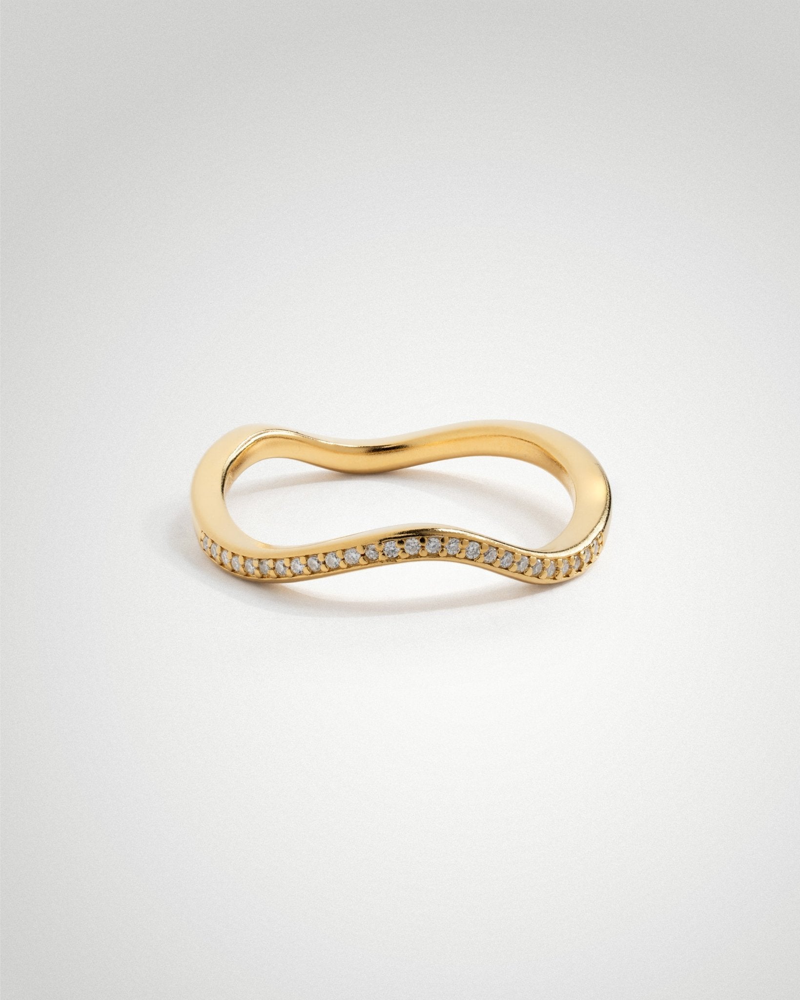 'Flo' Pavé Stacker Ring - LINES AND CURRENT