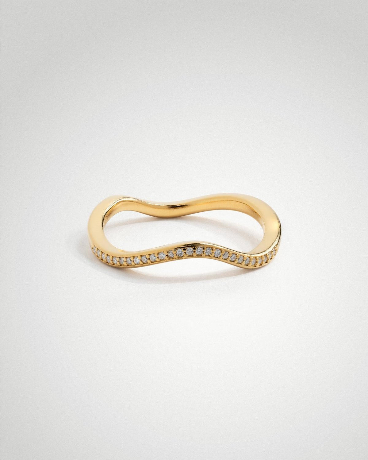 'Flo' Pavé Stacker Ring - LINES AND CURRENT