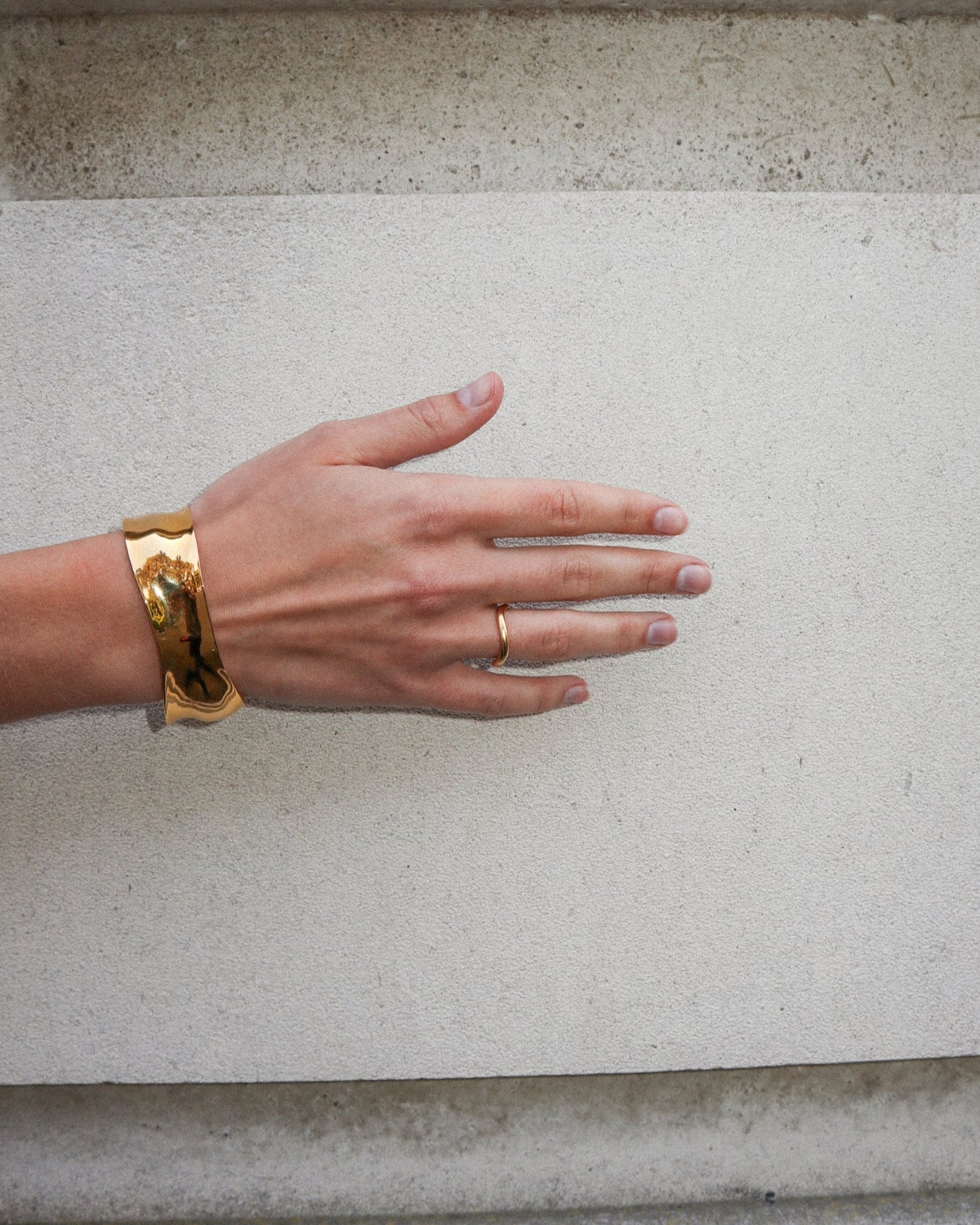 &#39;Flo&#39; Simple Stacker Ring - Lines &amp; Current