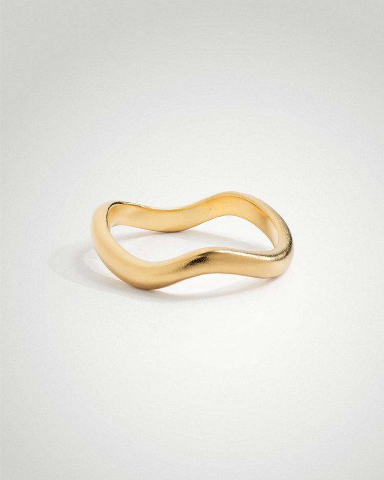 'Flo' Simple Stacker Ring - LINES AND CURRENT