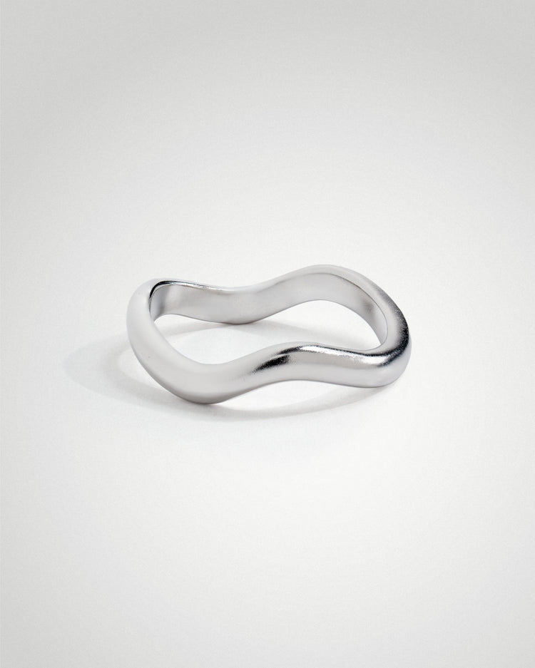 'Flo' Simple Stacker Ring - LINES AND CURRENT