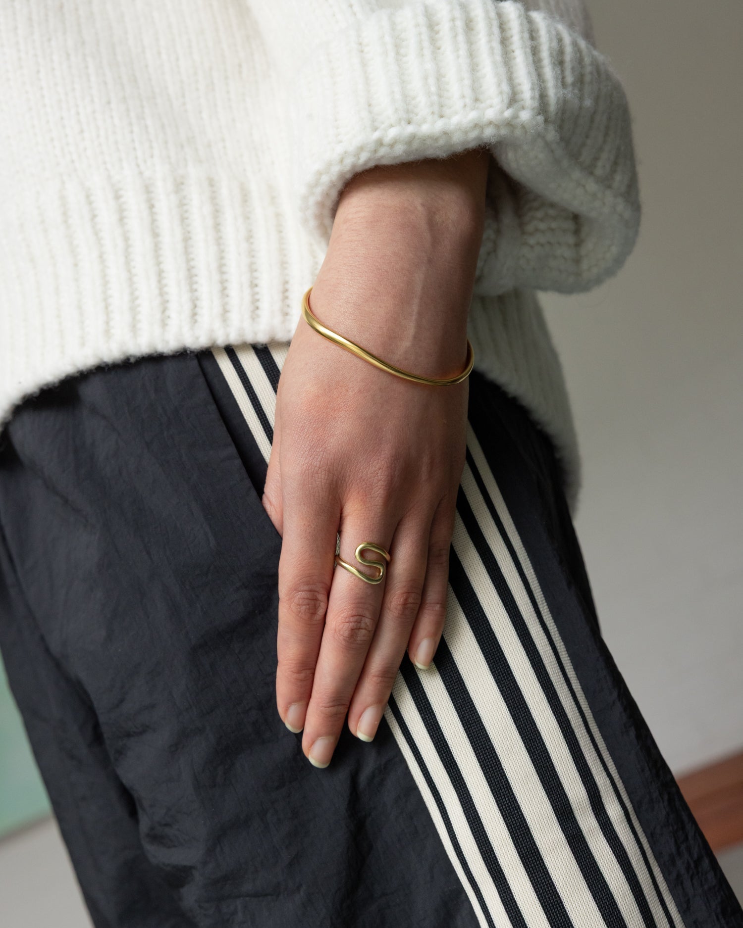 &#39;Flo&#39; Wave Bangle - LINES AND CURRENT