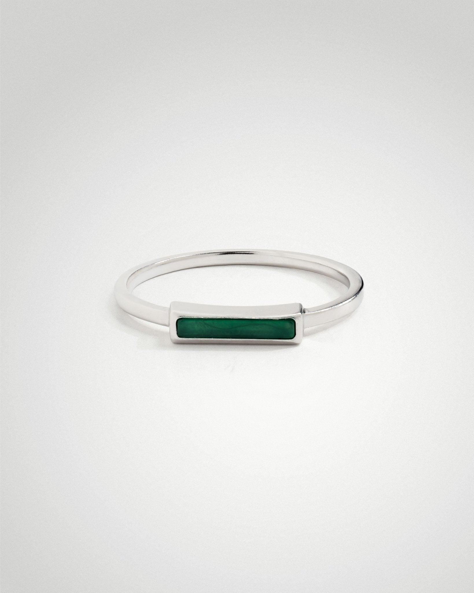'Green Alchemy' Agate Ring - LINES AND CURRENT
