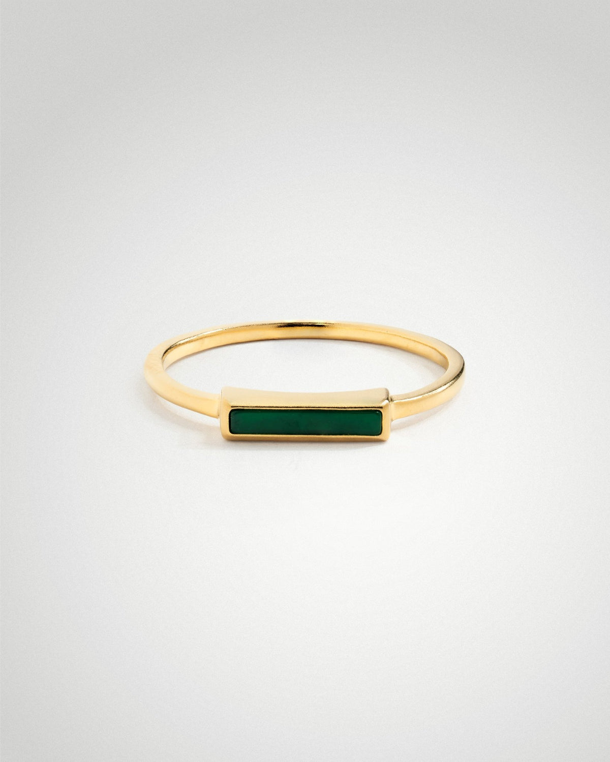 'Green Alchemy' Agate Ring - LINES AND CURRENT