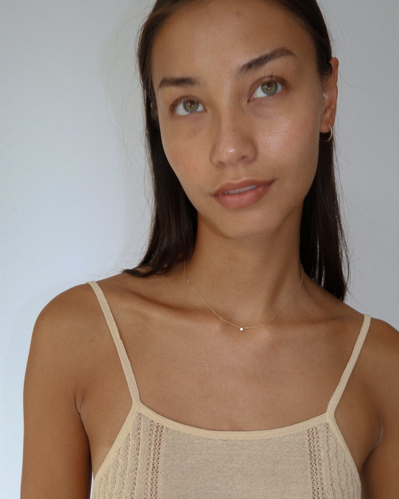 &#39;Hansley&#39; 18K Diamond Necklace - Lines &amp; Current