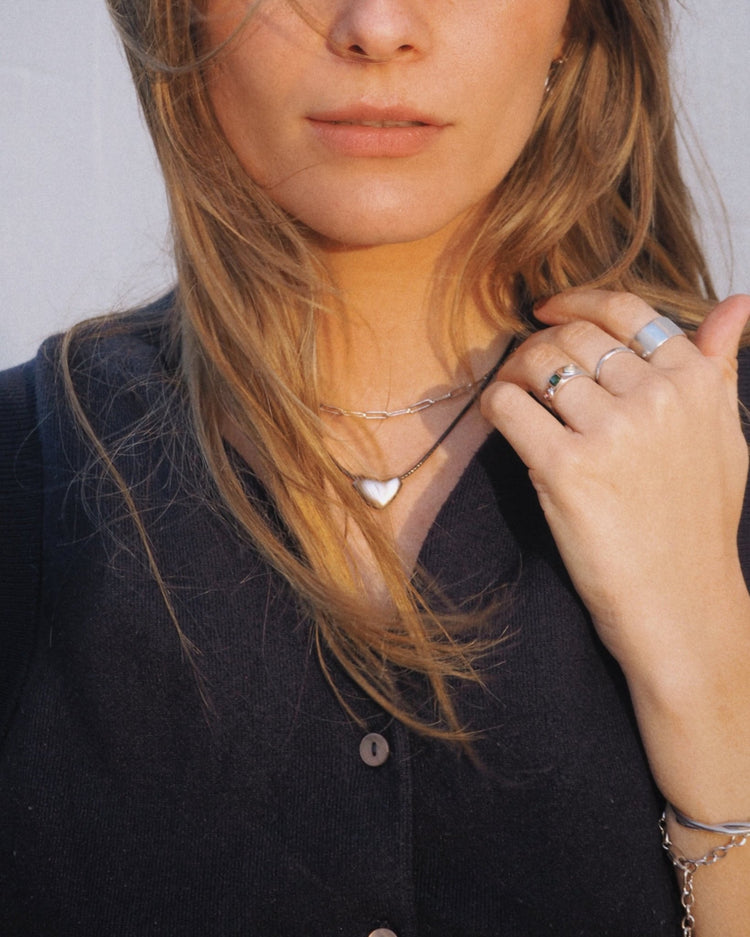 'Heart in the Clouds' Cord Necklace