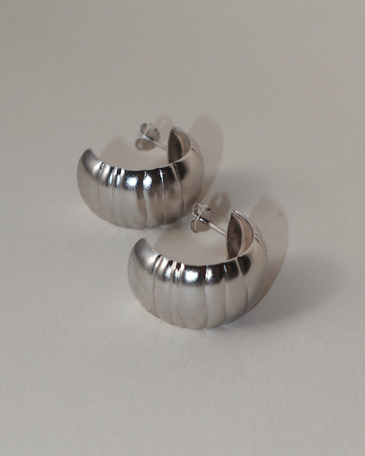 'Impression' Chunky Hoop Earrings