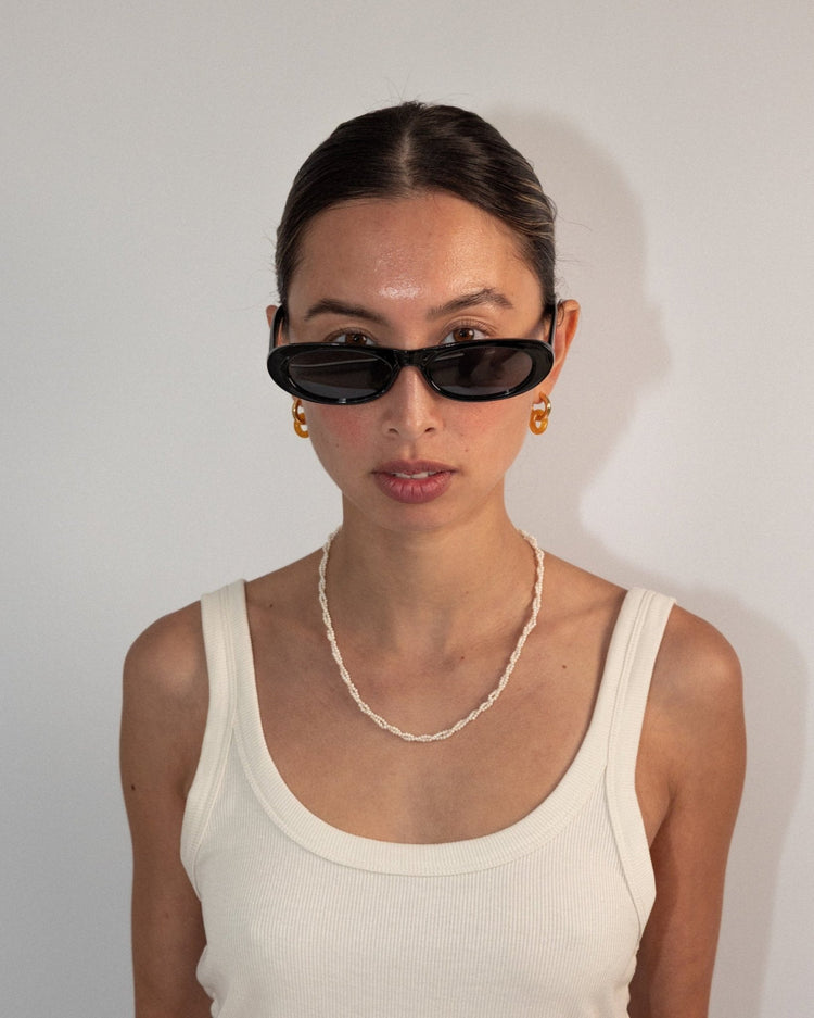 'Isla' Double Strand Pearl Necklace - Lines & Current