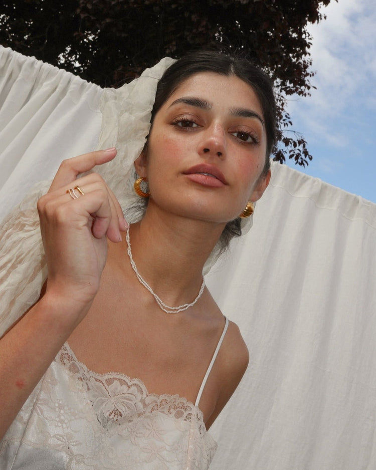 'Isla' Double Strand Pearl Necklace