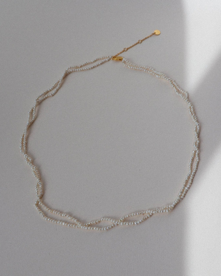 'Isla' Double Strand Pearl Necklace