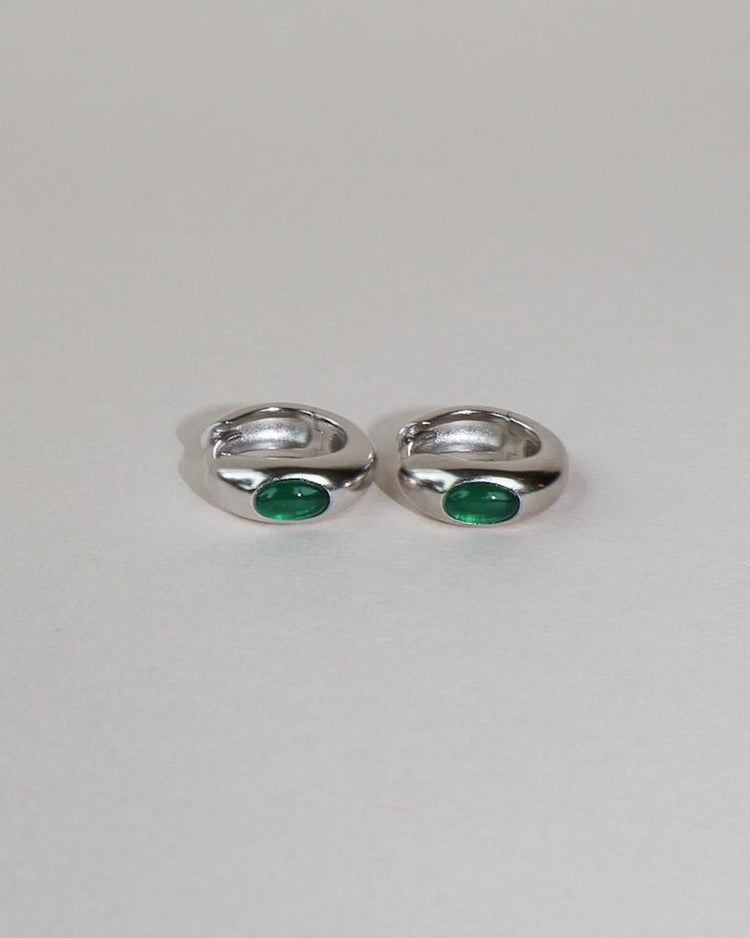 'Jesper' Birthstone Huggies - LINES AND CURRENT