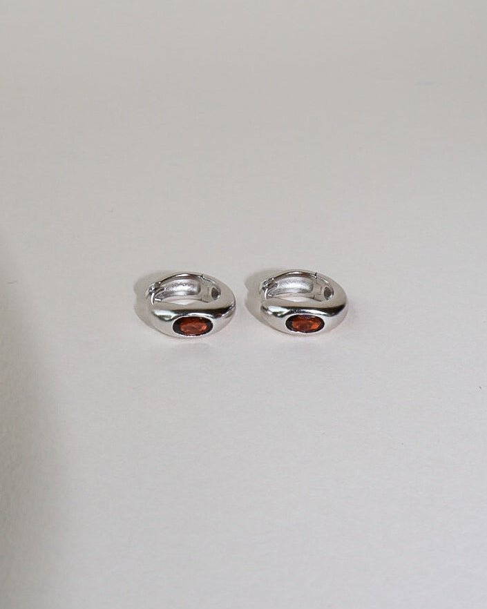 'Jesper' Birthstone Huggies - LINES AND CURRENT