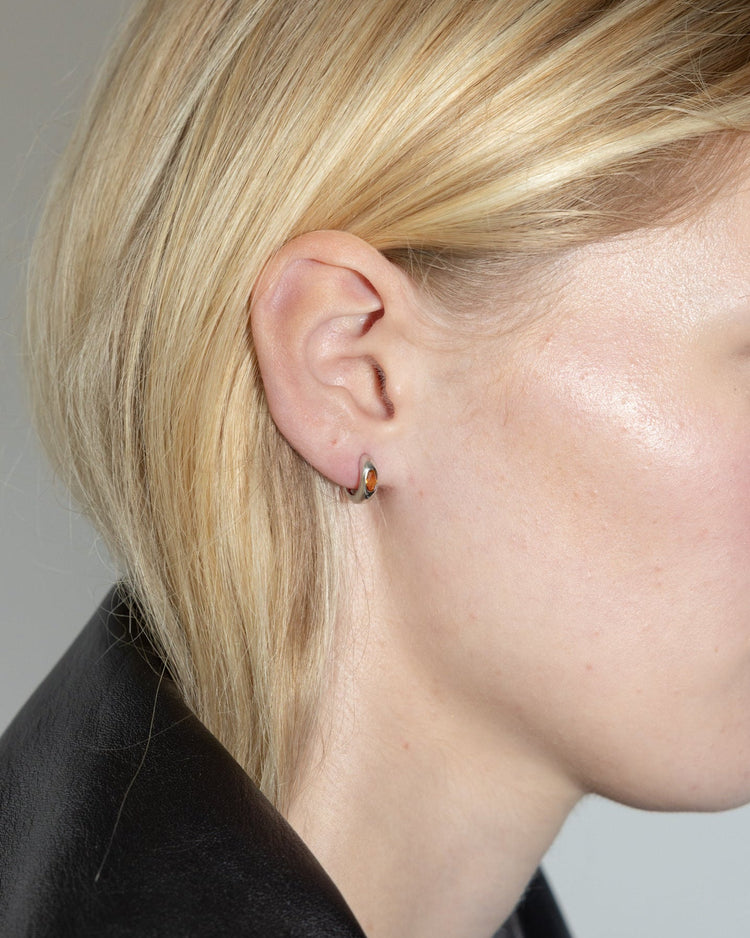 'Jesper' Birthstone Huggies - LINES AND CURRENT