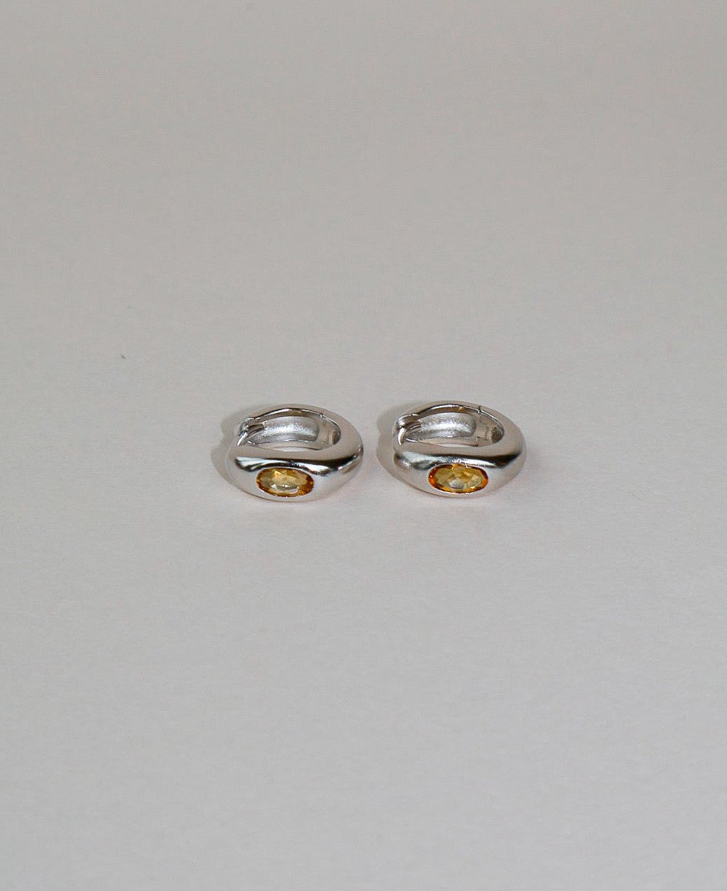 'Jesper' Birthstone Huggies - LINES AND CURRENT