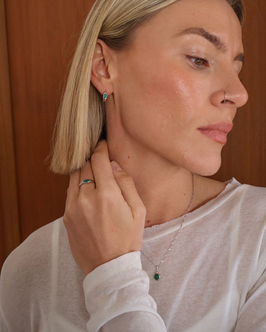 'Jörd' Birthstone Pendant Necklace - LINES AND CURRENT