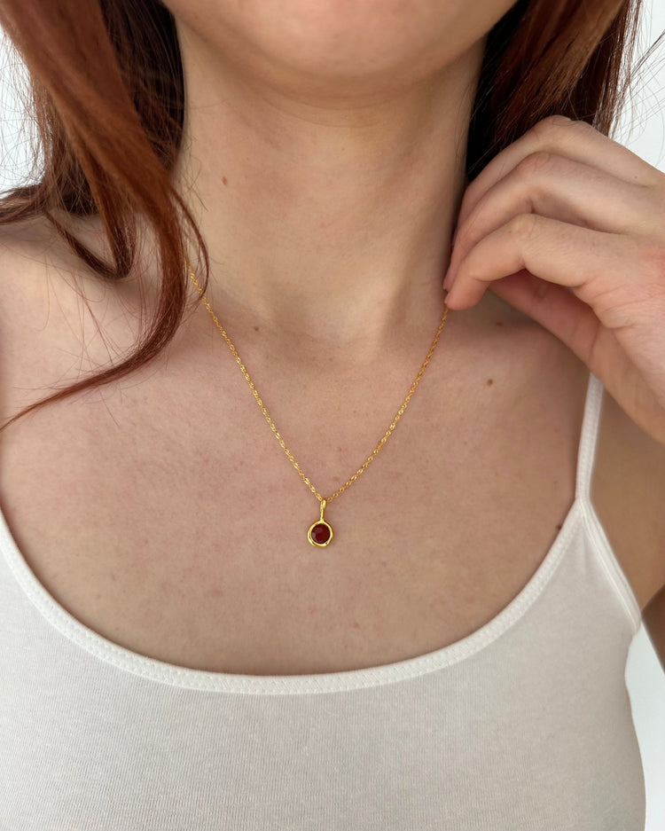 'Jörd' Birthstone Pendant Necklace