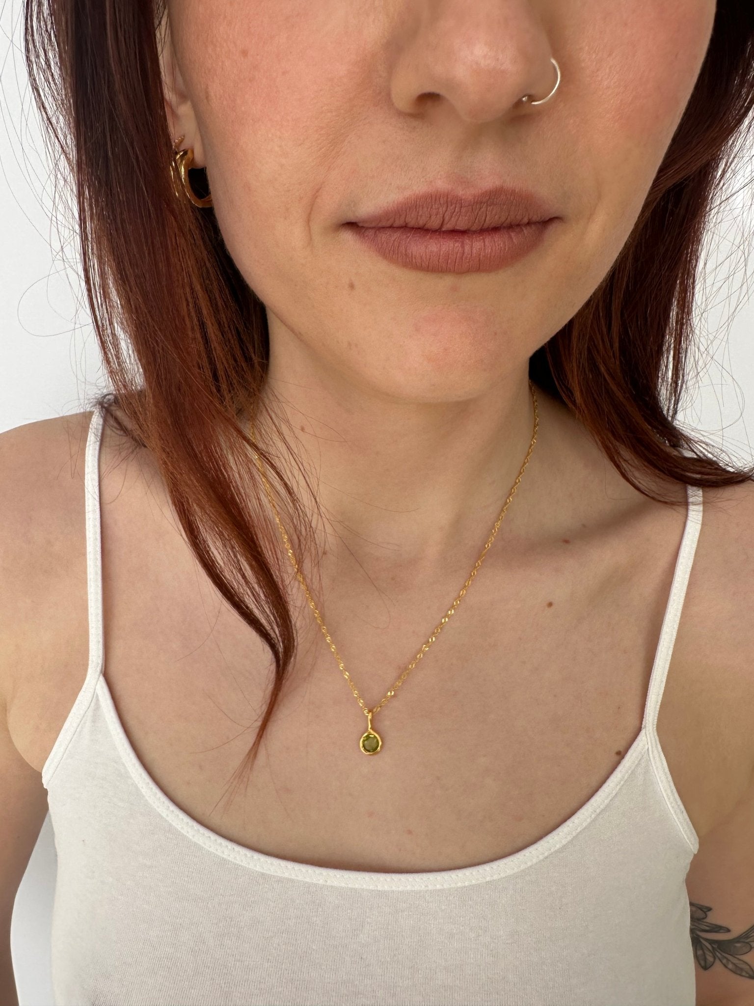 'Jörd' Birthstone Pendant Necklace - LINES AND CURRENT