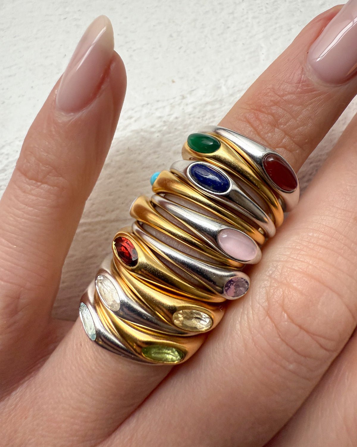 'Joni' Birthstone Rings - LINES AND CURRENT