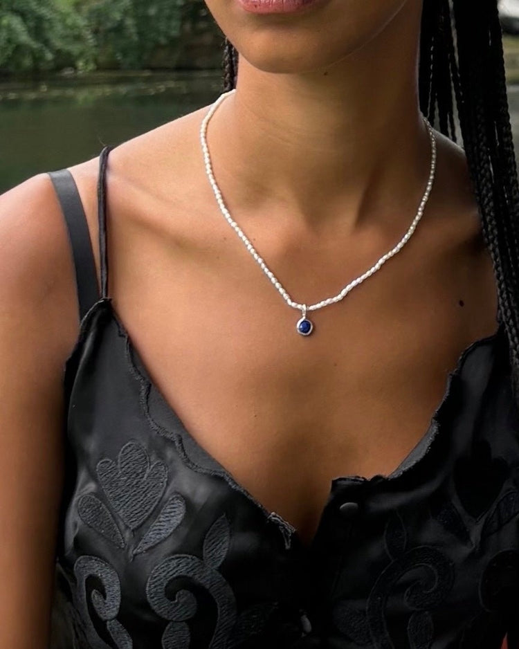 'Jörd' Birthstone Charm - Lines & Current