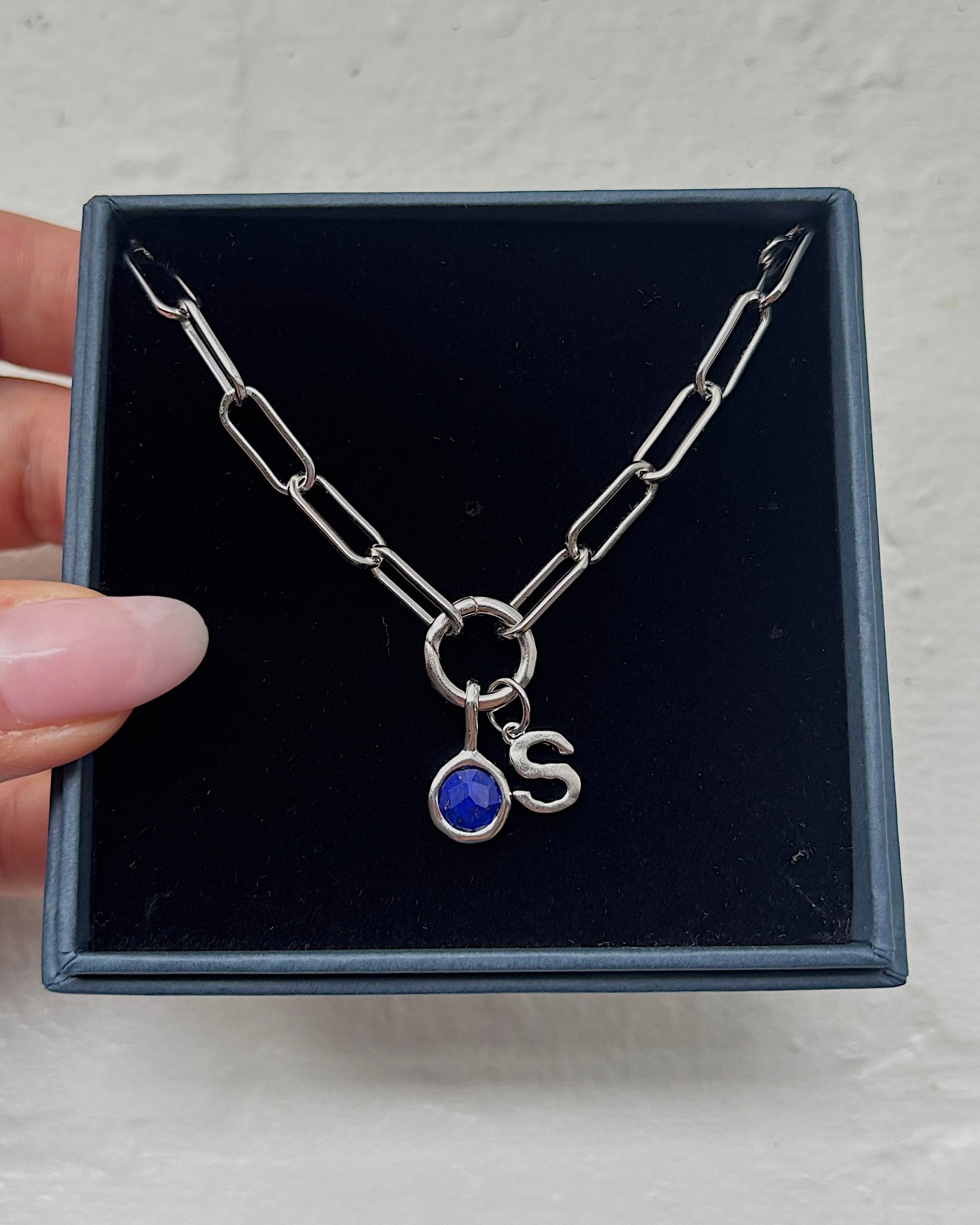 &#39;Jörd&#39; Birthstone Charm - Lines &amp; Current