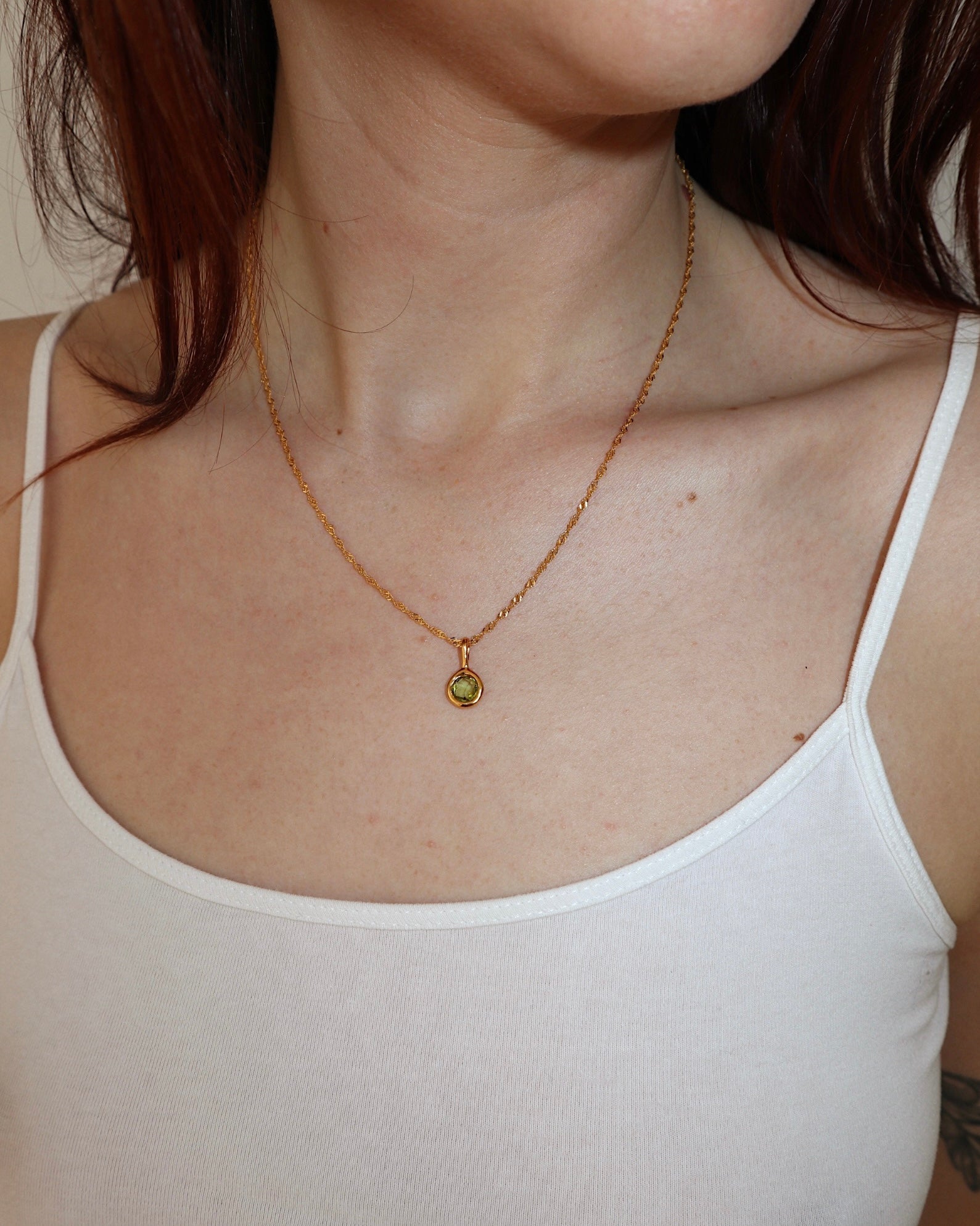 'Jörd' Birthstone Pendant Necklace - Lines & Current