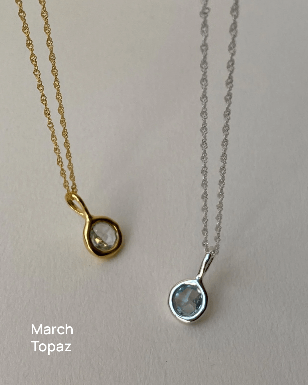 'Jörd' Birthstone Pendant Necklace - Lines & Current