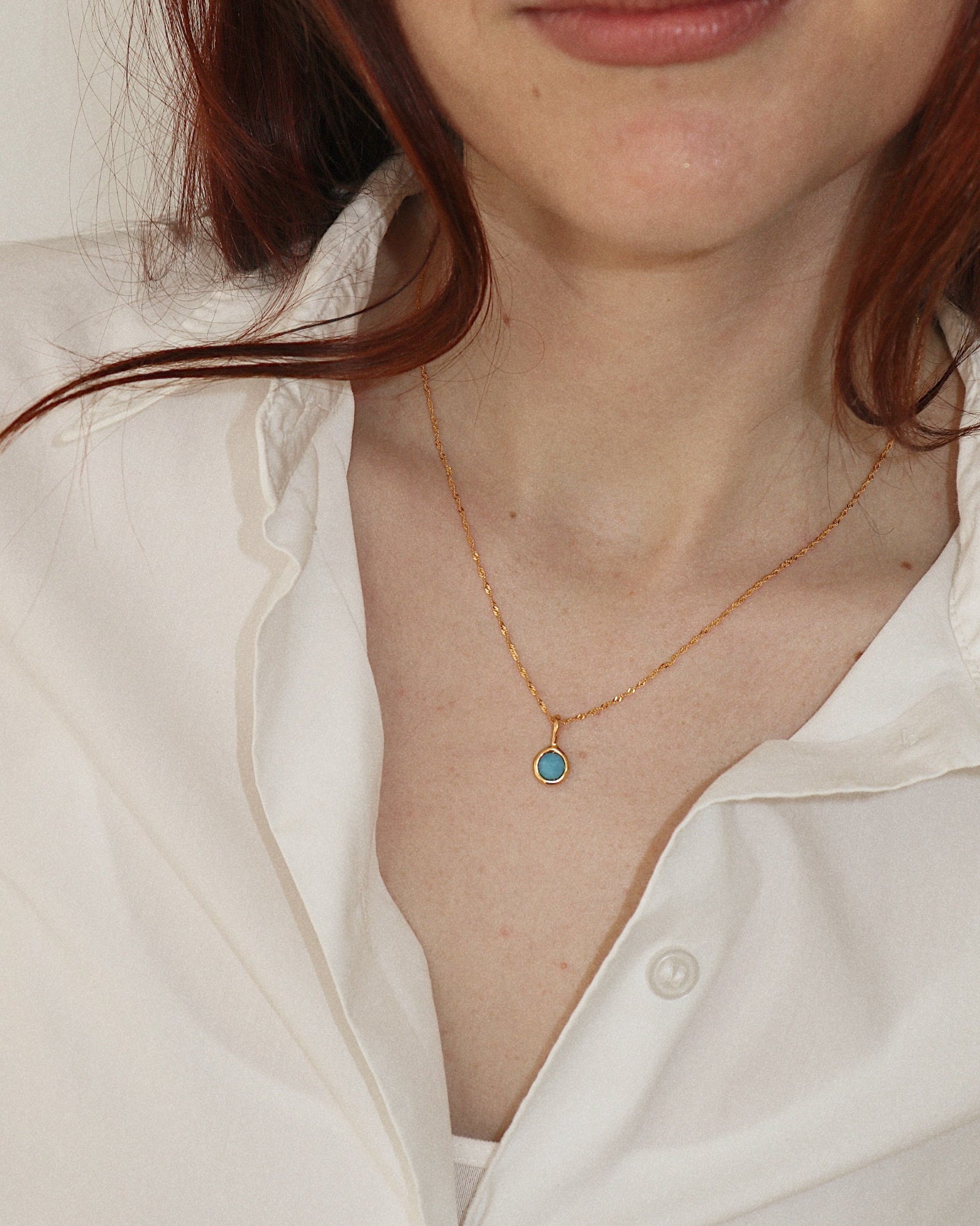 'Jörd' Birthstone Pendant Necklace - LINES AND CURRENT